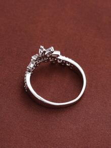 Nhẫn Trang Trí Đá Cubic Zirconia - Bạc - Xem 3