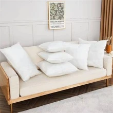 1pc White Soft Pillow - White - View 7