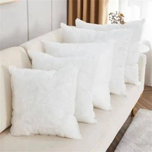 1pc White Soft Pillow - White - View 2