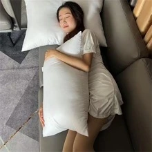 1pc White Soft Pillow - White - View 5