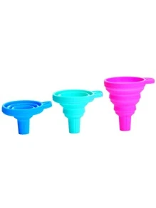1 pieza Embudo plegable de color al azar