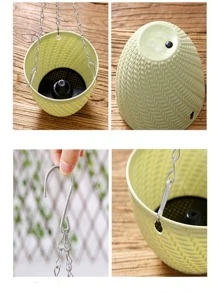 1pc Hanging Basket Storage Bag - Blue - View 6