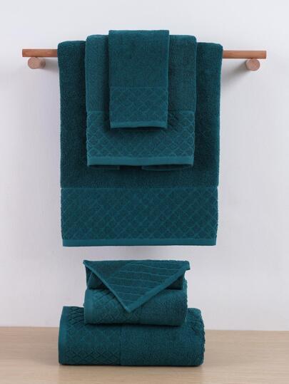 QIBHI 1/2/3/9 pezzi Asciugamani viso in spugna a quadri e tinta unita, leggeri, asciugamani da bagno/asciugamani, asciugamani per gli ospiti, morbidi e assorbenti asciugamani da bagno, pratici per viaggi, doccia, saloni di bellezza, hotel, sport, essenziali per la casa, asciugamani, cura della pelle