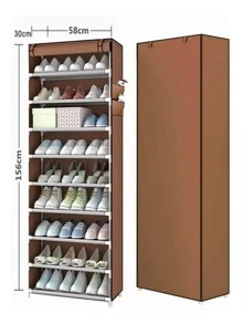 Zapatera Closet Organizador De Zapatos 9 Niveles 27 Pares - Café integral - Ver 7