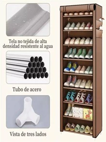 Zapatera Closet Organizador De Zapatos 9 Niveles 27 Pares - Café integral - Ver 4