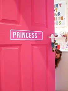 1入組字母圖案牆貼 - 粉色 - 查看 2