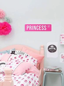 1入組字母圖案牆貼 - 粉色 - 查看 1