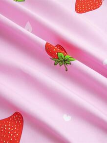 Strawberry Pattern Flat Sheet - Multicolor - View 6