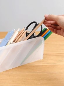 1入組多格鉛筆白色塑膠桌面收納盒 - 白色 - 查看 6