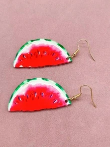 西瓜耳墜 - 彩色 - 查看 3