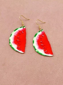 西瓜耳墜 - 彩色 - 查看 2