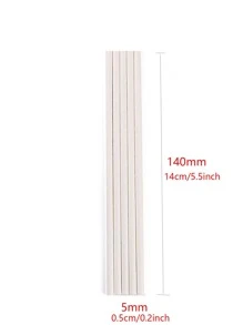 100 ống hút giấy dùng một lần, ống hút giấy dùng một lần màu trắng đơn giản cho bữa tiệc, ngày lễ - trắng - Xem 11