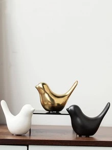 2 件北欧简约陶瓷鸟抽象雕像，家居装饰配件，生日/毕业派对小礼物，返校节，情人节，万圣节，圣诞节 - 金色 - 查看 4
