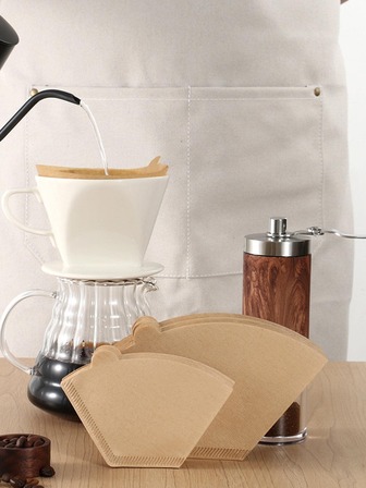 100 piezas Filtro de café papel