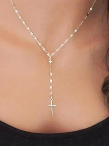 Vòng cổ chữ thập Charm Y Lariat - Bạc - Xem 6