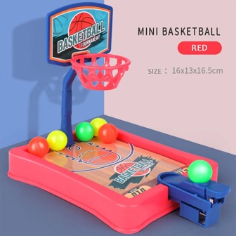 迷你指射籃球機桌面互動玩具,親子共玩,隨機顏色