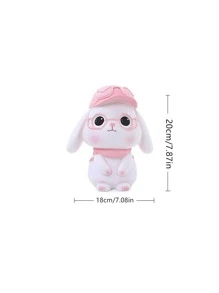 1pc Cartoon Rabbit Shaped Money Box - Pink - View 2