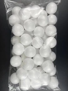 10入組直徑2cm的白色泡沫球 - 白色 - 查看 3