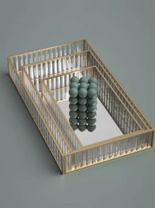 1 件多功能珠宝托盘，情人节返校礼物 - 金色 - 查看 6