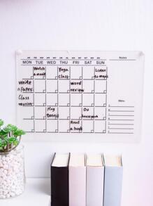 1pc Letter Graphic Plan Board - Multicolor - View 1