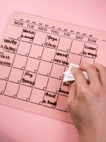 1pc Letter Graphic Plan Board - Multicolor - View 2