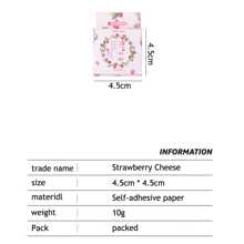 Boxed Stickers, 45pcs Creative Strawberry Cheesecake Love Theme Decorative Stickers For Journal & Envelopes Back To School