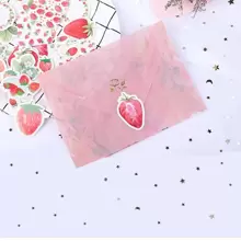 Boxed Stickers, 45pcs Creative Strawberry Cheesecake Love Theme Decorative Stickers For Journal & Envelopes Back To School