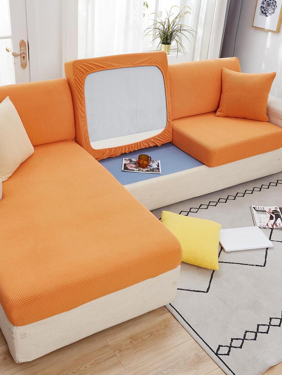 1 tấm bọc ghế sofa co giãn chắc chắn - Màu Cam cháy - Xem 1