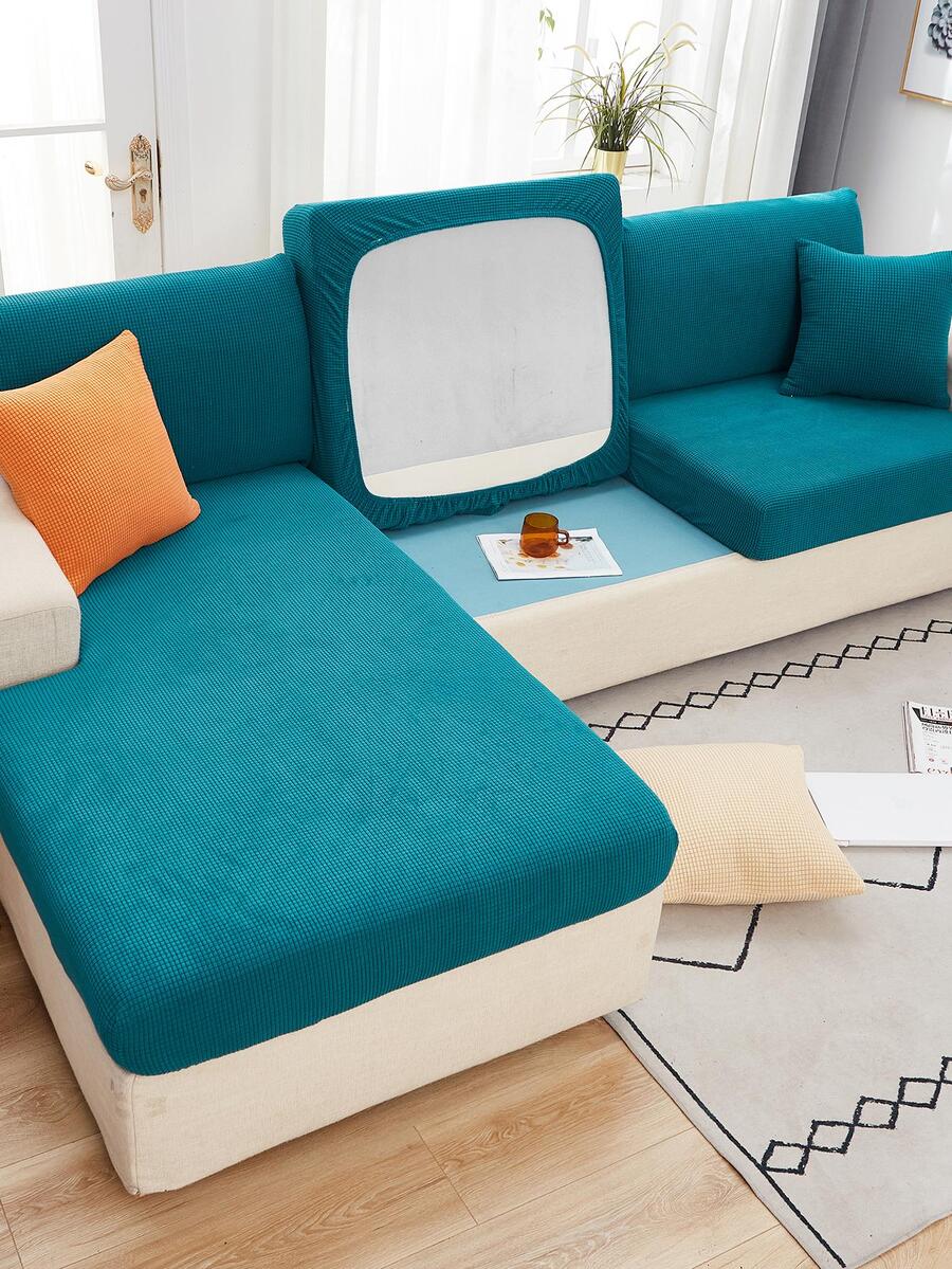 1入組素色沙發座套 - 水鴨藍 - 查看 1