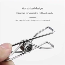 10入組不銹鋼衣服晾乾夾