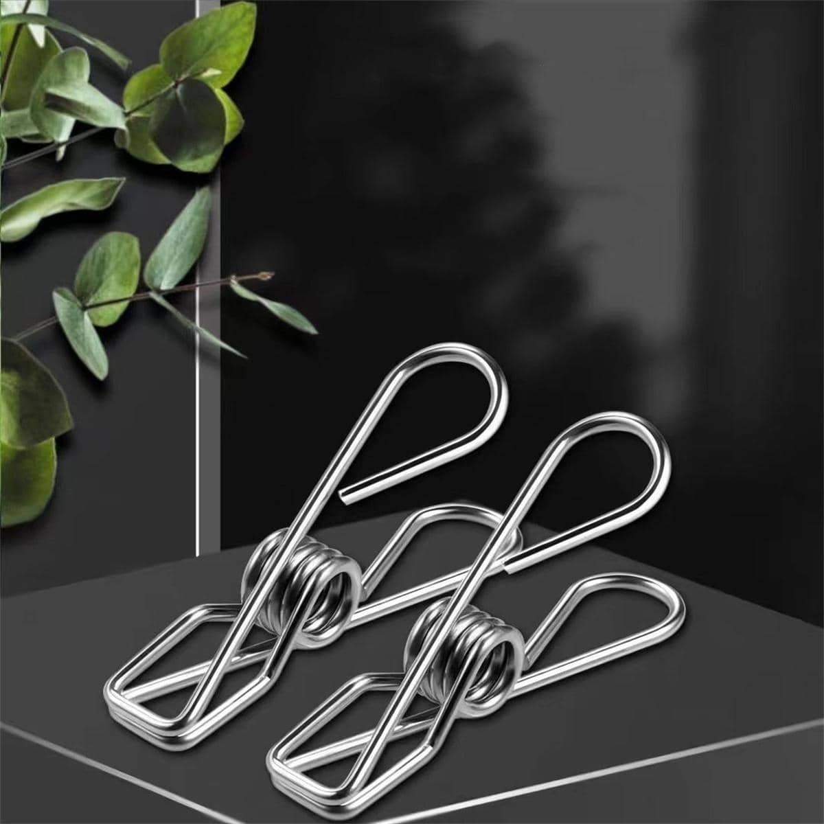 10入組不銹鋼衣服晾乾夾