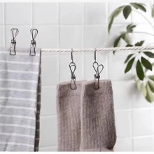 10入組不銹鋼衣服晾乾夾