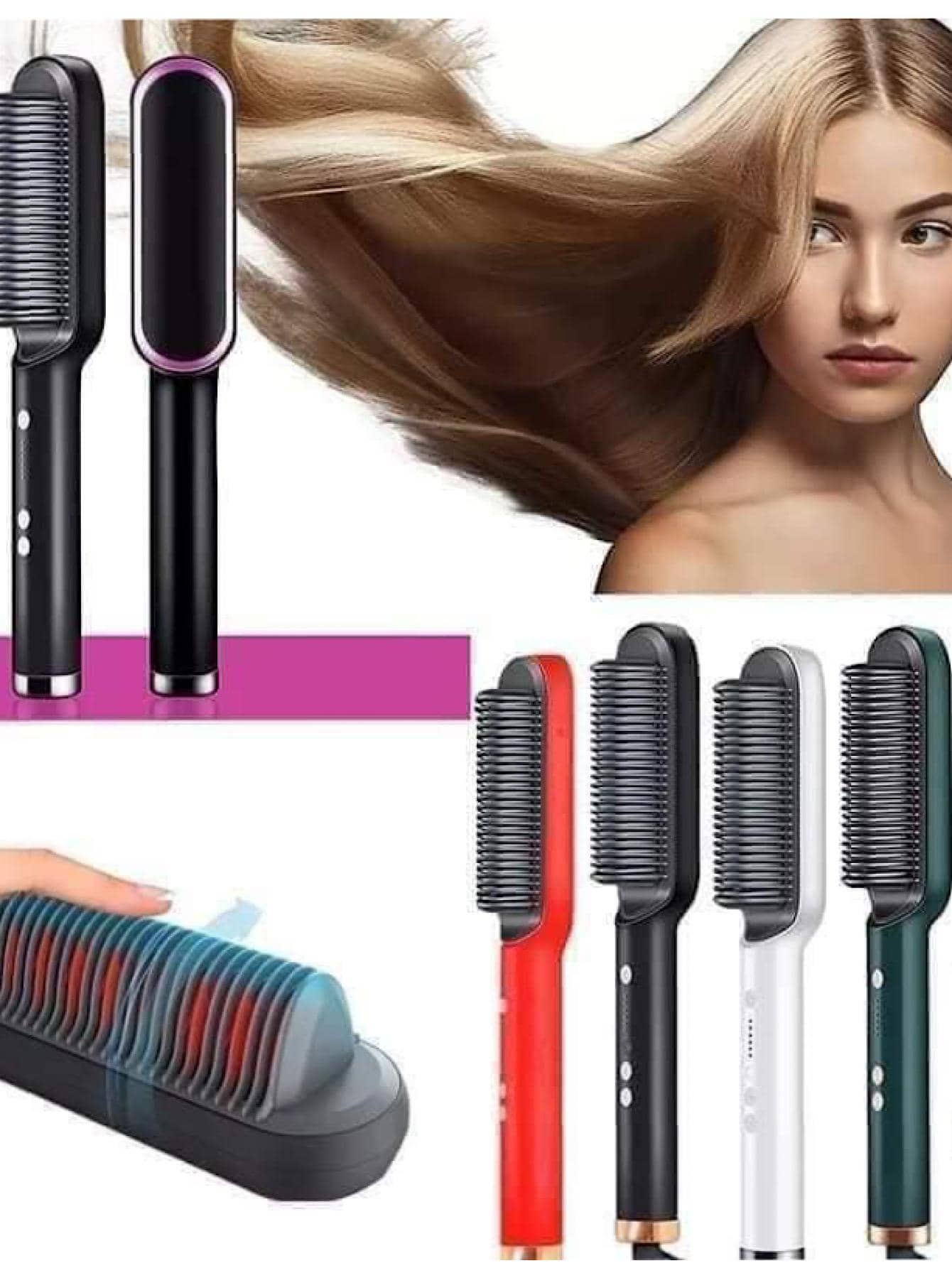 Peine secador alisador STRAIGHT COMB - Multicolor - Ver 1