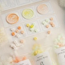 Viên nén sáp thiết kế hoa 130 chiếc - màu nâu - Xem 3