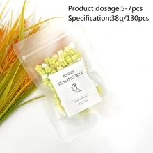 130入組花朵設計蠟印章小球 - 黃色 - 查看 5