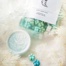 130入組花朵設計蠟印章小球 - 黃色 - 查看 2