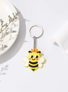 1pc Phụ nữ Bee Charm Móc khóa dễ thương để trang trí chìa khóa - Nhiều màu - Xem 2