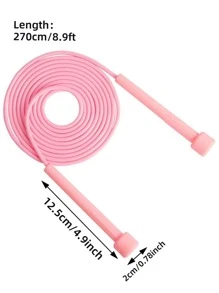 1入組素色健身跳繩 - 黑色 - 查看 8