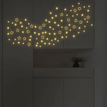 94pcs Star Pattern Glow In The Dark Wall StickerStar Decor Best For Classroom, Dorm Decor, Back To School Supplies, Stickers, Wall Decal, Vinyl Decal For Home Decorations, Spring Decoration Items Refresh Your Home, Festival Decoration Stickers Gifts Birthday Graduation