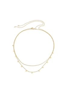 2入組唱片裝飾腰鏈 - 金色 - 查看 4