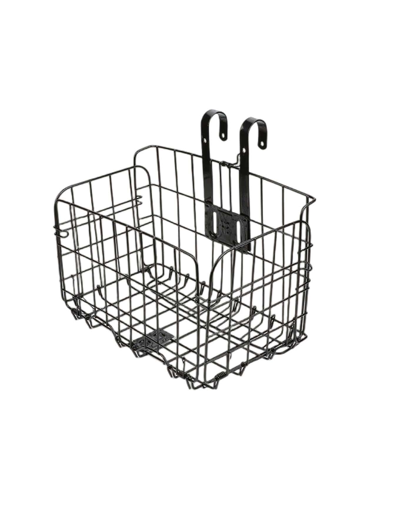 1pc Mountain Bike Folding Hanging Basket - Black - View 1