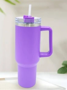 1入組不銹鋼隨行杯，現代便攜式家用隨行隨行杯 - 紫色 - 查看 1