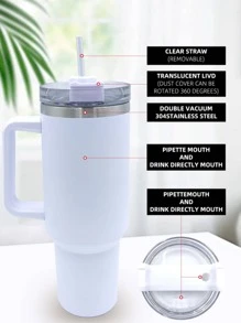 1入組不銹鋼隨行杯，現代便攜式家用隨行隨行杯 - 紫色 - 查看 7