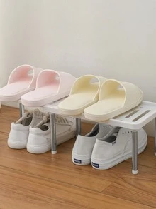 1 giá để đồ PP, Giá để đồ màu trơn tối giản cho nhà bếp - trắng - Xem 4