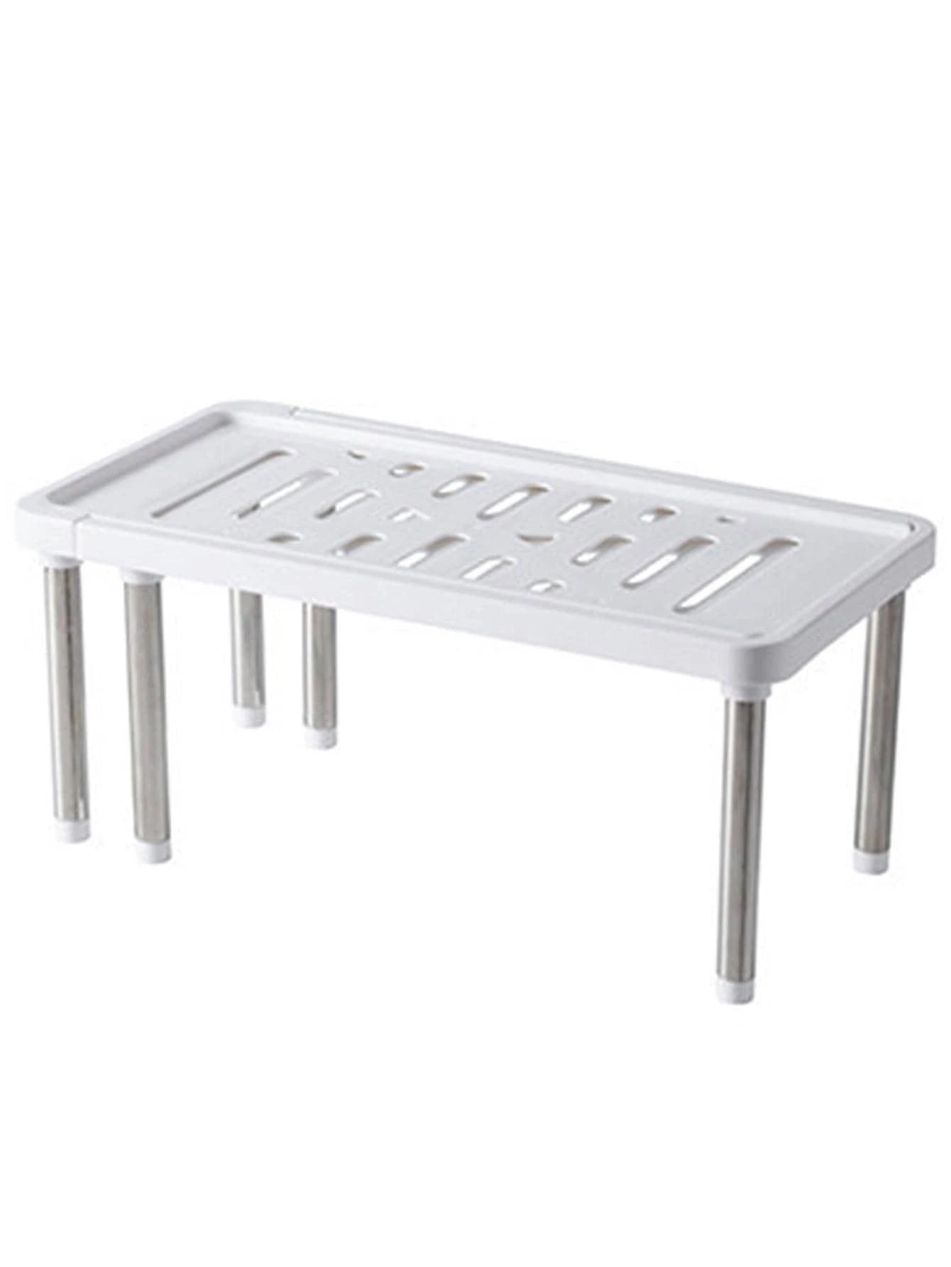 1 giá để đồ PP, Giá để đồ màu trơn tối giản cho nhà bếp - trắng - Xem 1