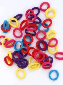 50 chiếc dây buộc tóc chắc chắn - Nhiều màu - Xem 2