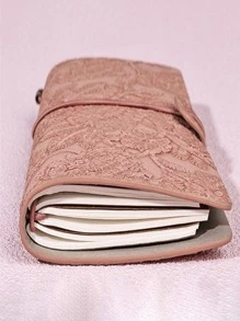 1pc Flower Pattern Notebook - Dark Green - View 8