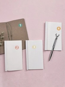 1pc Flower Pattern Notebook - Dark Green - View 7