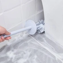 1 Bàn Chải Vệ Sinh PP, Bàn Chải Vệ Sinh Tay Cầm Dài Màu Trắng Bắc Âu Cho Phòng Tắm - trắng - Xem 5