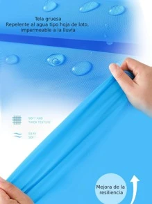 Capa Impermeable Portátil Para Lluvia Tipo Gabardina Multicolores - Morado - Ver 3